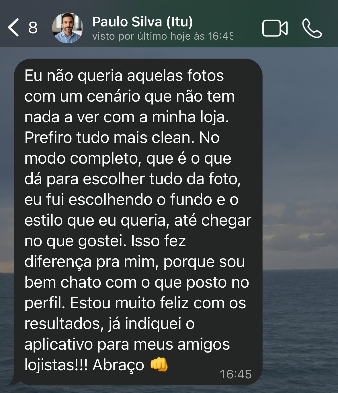 Print do depoimento de Paulo Silva (Itu).